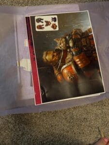Customer review photo of Lord Commander Whisker Claw - Epic Warhammer 40k Poster - Space Marine Protecting Kitten Art Print by Etsy buyer