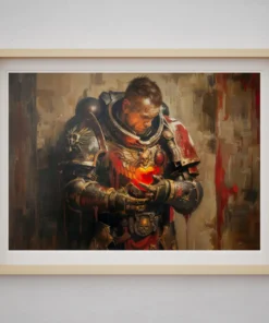 An Oath Forged in Devotion - Warhammer 40K Space Marine Poster Print